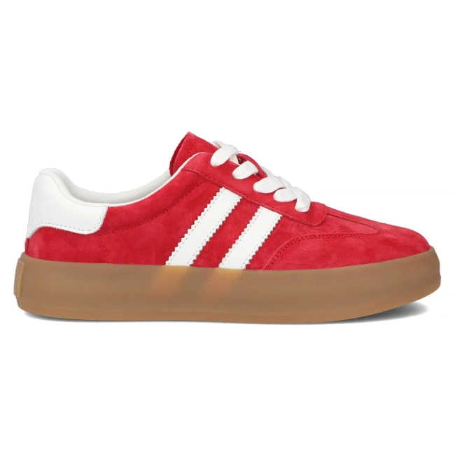 Leather sneakers Filippo DP6764/25 RD red