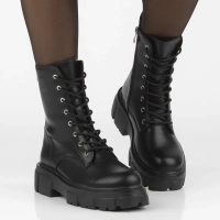 Leather ankle boots Filippo DBT4759/25 BK black