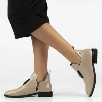 Leather ankle boots Filippo DBT4763/25 BE beige