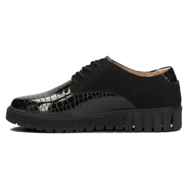 Leather shoes Filippo DP4725/23 BK black