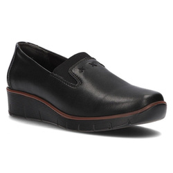 Skórzane półbuty Filippo DP3160/23 BK czarne