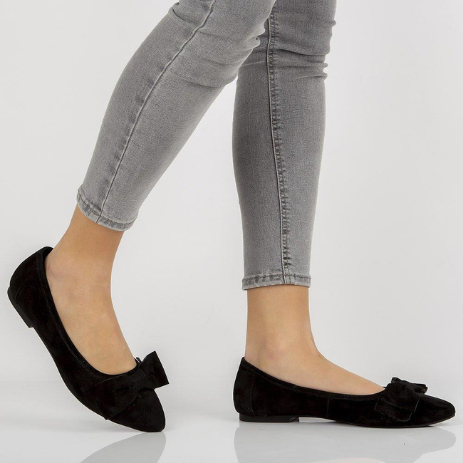 Leather ballerinas Filippo DP1329/20 BK black