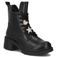 Leather ankle boots Filippo DBT7132/25 BK black