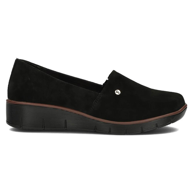 Skórzane półbuty Filippo DP3628/22 BK czarne