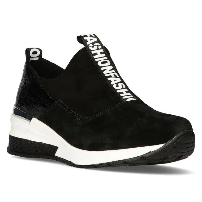 Skórzane Sneakersy Filippo DP1689/20 Czarne