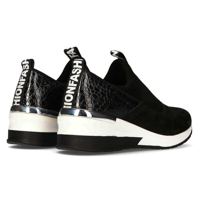 Skórzane Sneakersy Filippo DP1689/20 Czarne