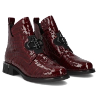 Leather ankle boots DBT7191/25 BG maroon