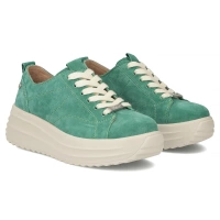 Skórzane sneakersy Filippo DP6795/26 GE zielone