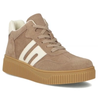 Skórzane sneakersy Filippo DP7425/25 BE beżowe