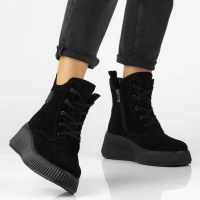 Leather ankle boots Filippo DBT7288/25 BK black