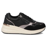 Leather sneakers Filippo DP7105/25 BK black