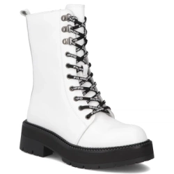Leather ankle boots Filippo DBT7256/25 WH white