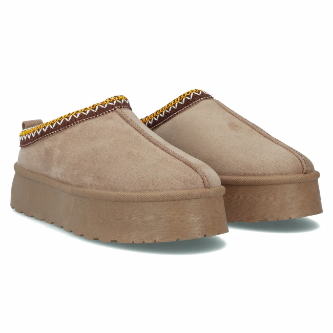Fur slippers Filippo DK6662/24 BE beige