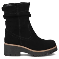 Skórzane botki Filippo DBT6402/25 BK czarne