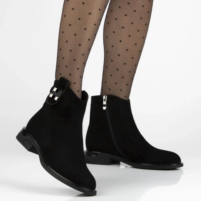 Leather ankle boots Filippo DBT7379/25 BK black