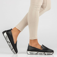 Leather shoes Filippo DP4409/23 BK black