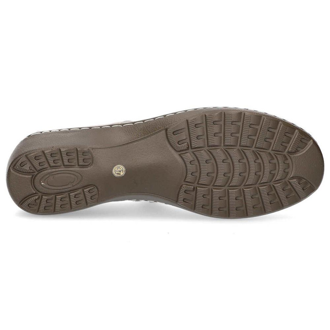 Skórzane półbuty Filippo DP1319/20 GO złote