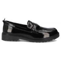 Skórzane półbuty Filippo DP7409/25 BK L czarne