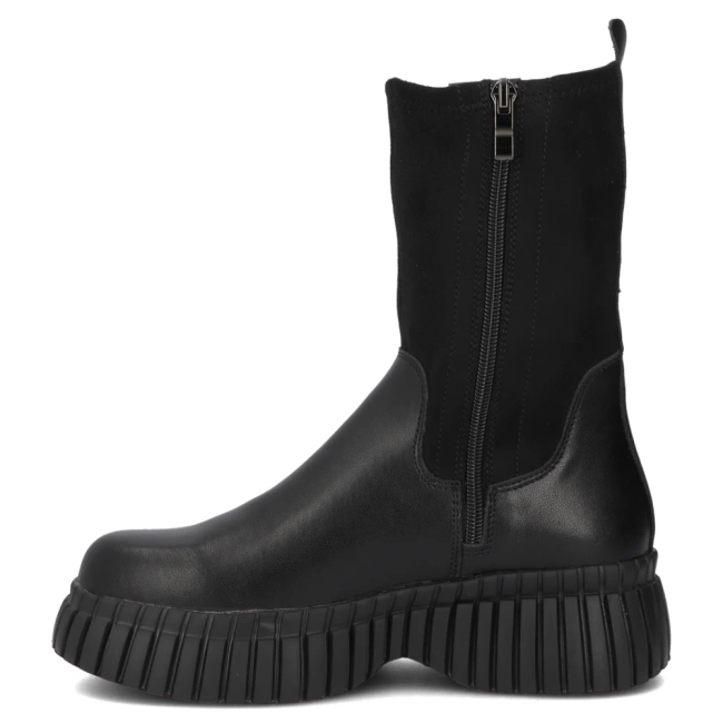 Leather ankle boots Filippo DBT7163/25 BK black