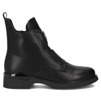 Skórzane botki Filippo DBT7219/25 BK czarne