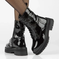 Leather boots Filippo DBT6305/25 BK black