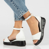 Leather sandals Filippo DS4455/23 WH white