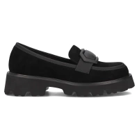 Skórzane lordsy Filippo DP6275/24 BK czarne