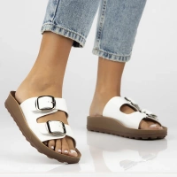 Klapki Filippo DK6892/25 WH białe