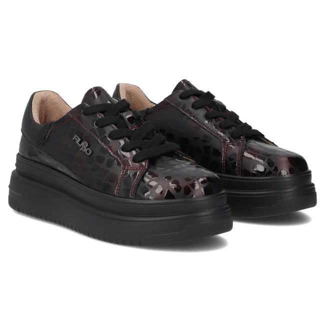 Leather sneakers Filippo DP7118/25 BG maroon