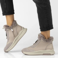 Leather ankle boots Filippo DBT7177/25 BE beige