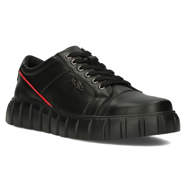 Skórzane Sneakersy Filippo MP942/23 BK czarne