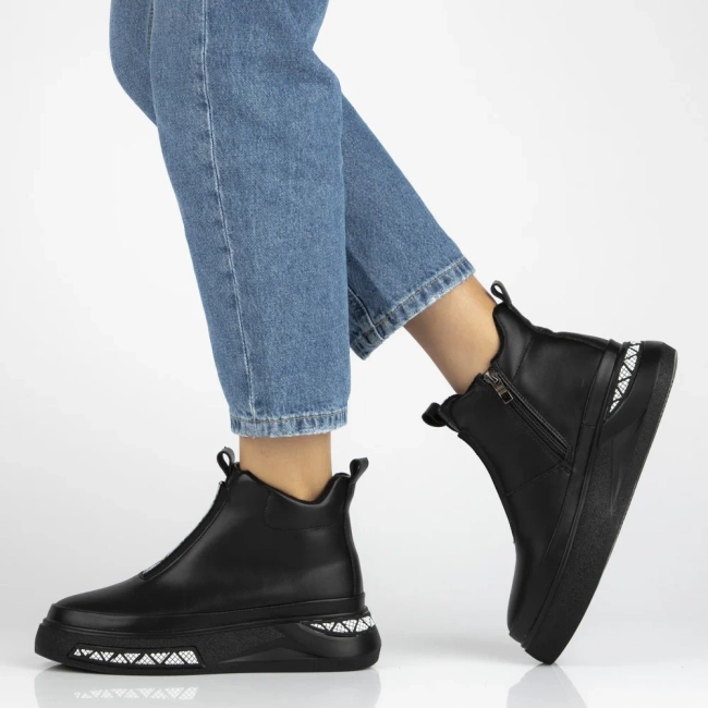 Leather ankle boots Filippo DBT7277/25 BK black