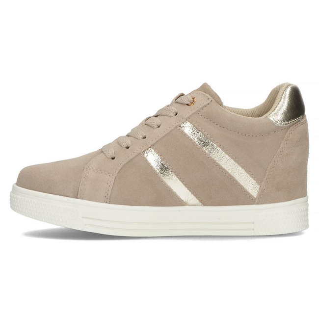 Skórzane Sneakersy Filippo DP3549/22 BE beżowe
