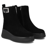 Leather ankle boots Filippo DBT6392/25 BK black