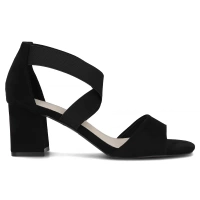 Sandały na obcasie Filippo DS6920/25 BK czarne