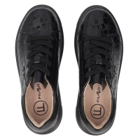 Leather sneakers Filippo DP7118/25 BK black