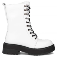 Leather ankle boots Filippo DBT7256/25 WH white