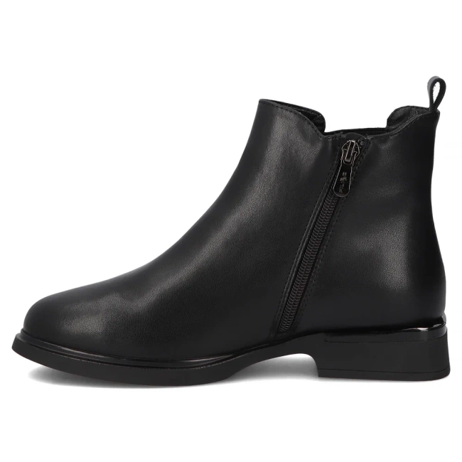 Leather ankle boots Filippo DBT7197/25 BK black