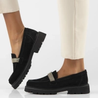 Leather shoes Filippo DP6214/24 BK black
