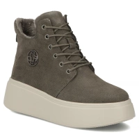 Leather ankle boots Filippo DBT7272/25 GR grey