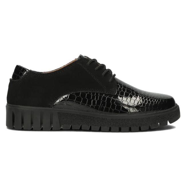 Leather shoes Filippo DP4725/23 BK black