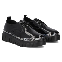 Leather sneakers Filippo DP6846/25 BK L black