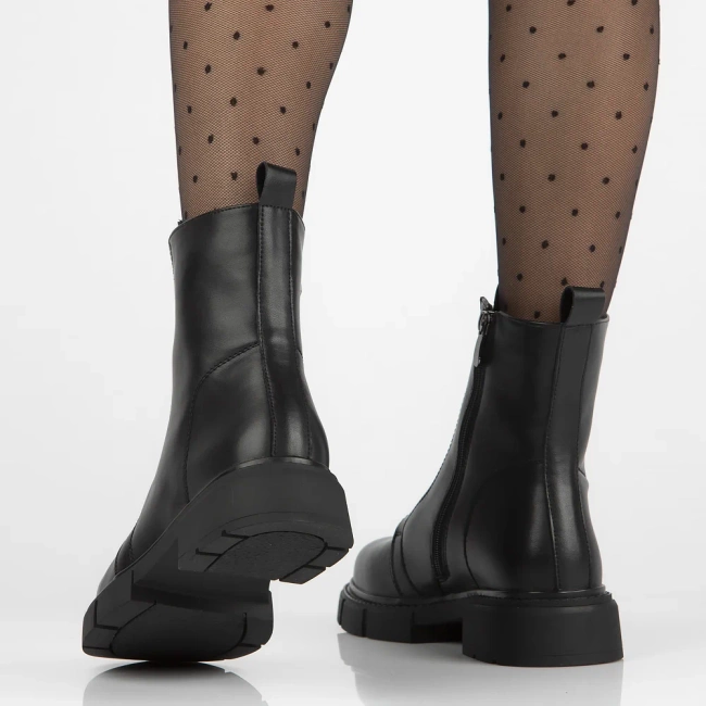 Leather ankle boots Filippo  DBT6524/25 BK black