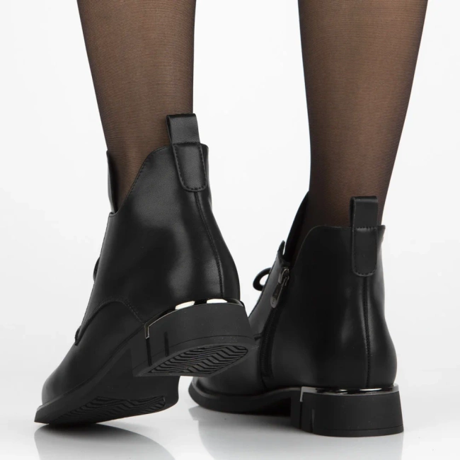 Leather ankle boots Filippo DBT7191/25 BK black