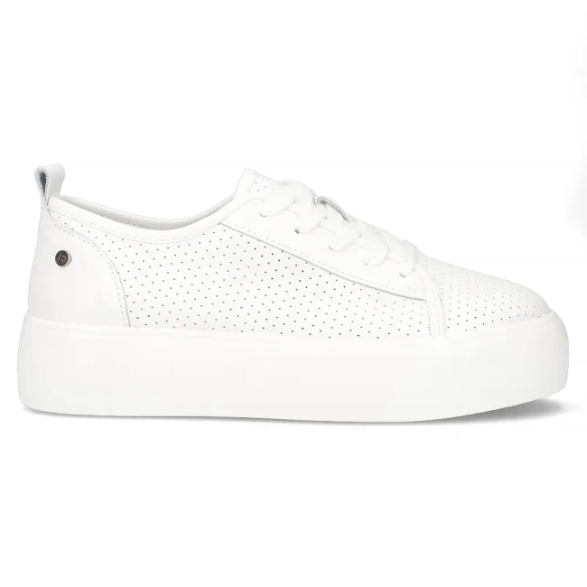 Leather sneakers Filippo DP6116/25 WH white