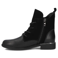 Leather ankle boots Filippo DBT4749/25 BK black