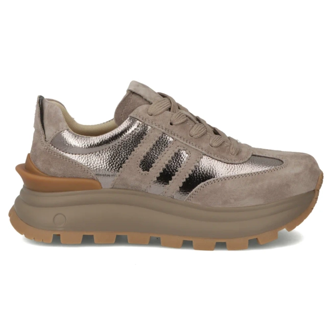 Leather shoes Filippo DP7408/25 TP Taupe