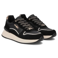 Leather sneakers Filippo DP7103/25 BK black