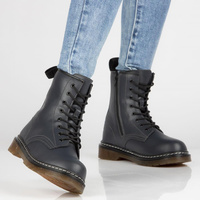 Leather Boots Filippo GL429/22 NV navy blue