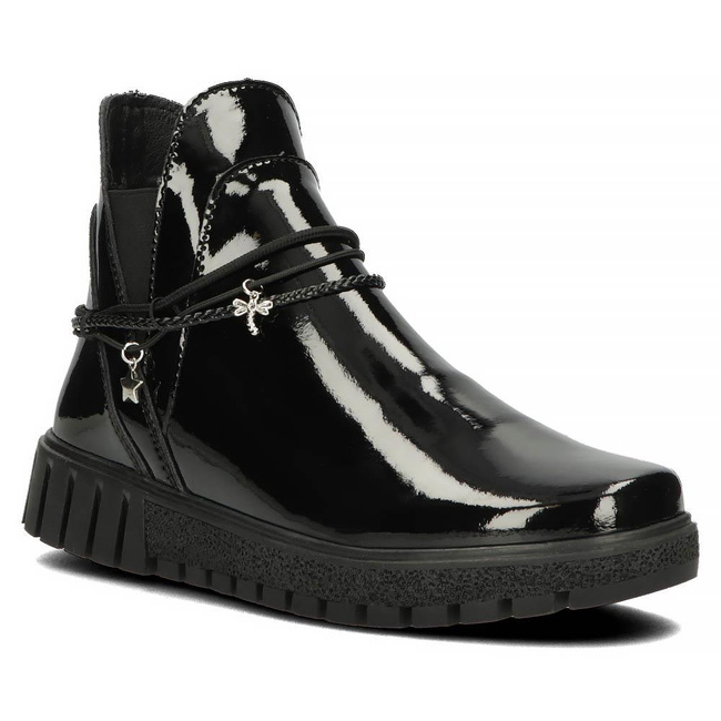 Leather ankle boots Filippo DBT3929/22 BK black